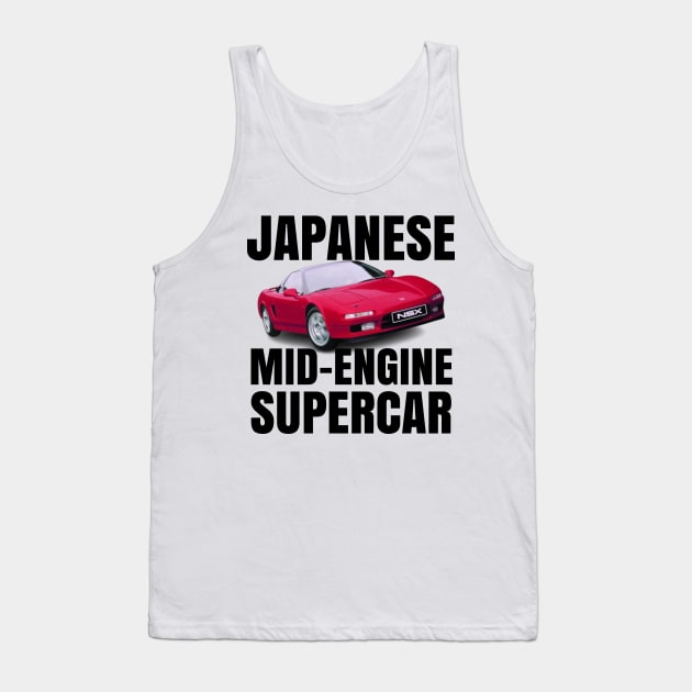 JDM Mid engine Supercar Tank Top by MOTOSHIFT